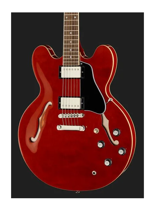 Epiphone ES-335 Cherry, selettore pickup e jack di uscita