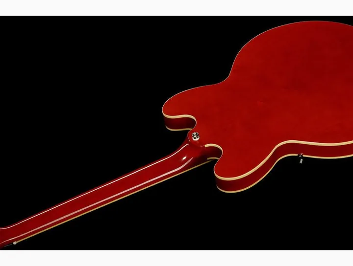 Epiphone ES-335 Cherry w/Case, paletta con meccaniche e logo
