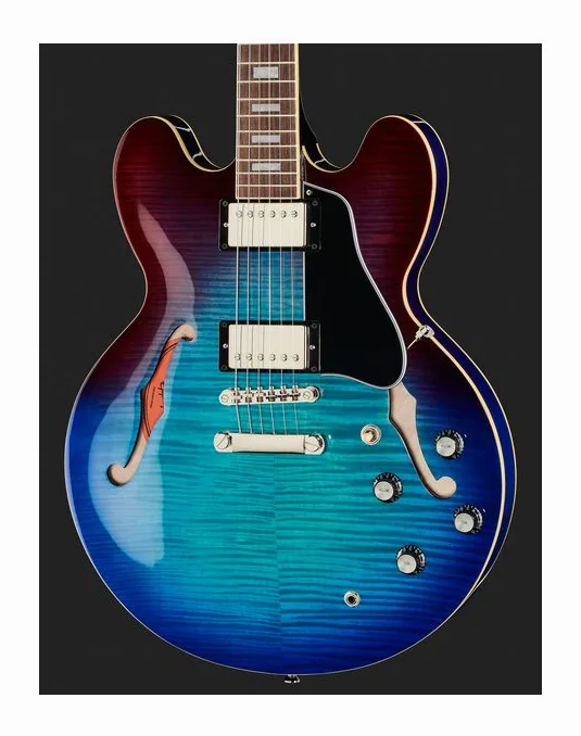 Epiphone ES-335 Figured Blueberry Burst, ponte e meccaniche di intonazione