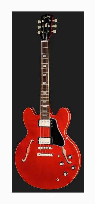 Epiphone 1962 ES-335 Reissue Sixties Ch, curve del body viste dall'alto