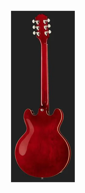 Epiphone ES-339 Cherry, paletta con meccaniche e logo