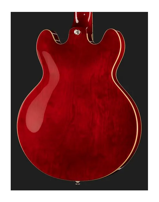 Epiphone ES-339 Cherry, corpo e verniciatura in primo piano