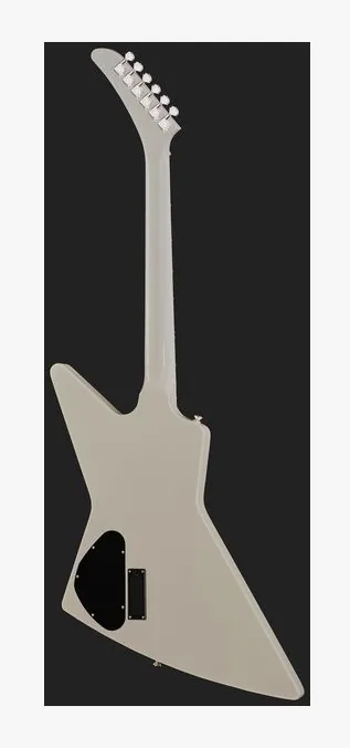 Epiphone Explorer 80s EMG Classic White, corpo e verniciatura in primo piano