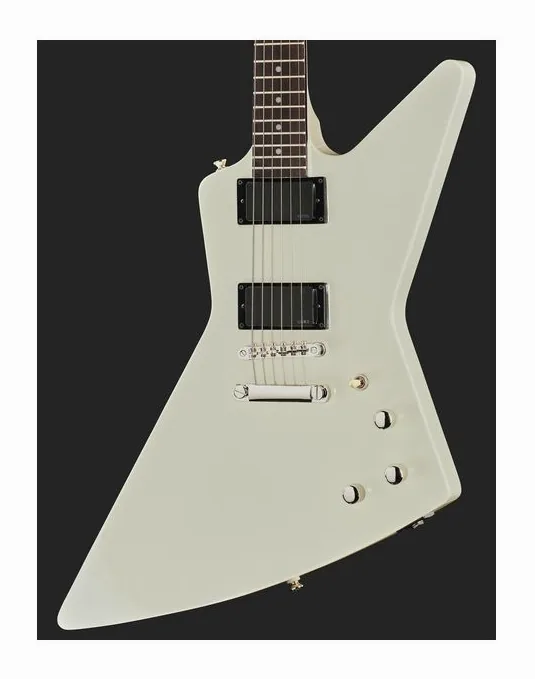 Epiphone Explorer 80s EMG Classic White, pickup e manopole dei controlli