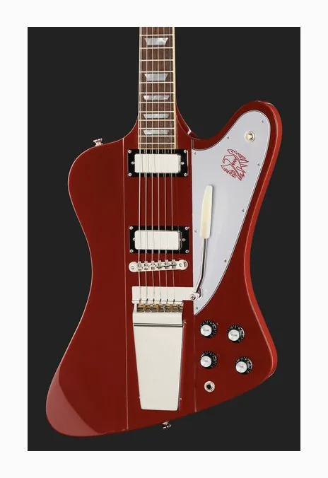 Epiphone 1963 Firebird V Ember Red, profilo laterale del corpo