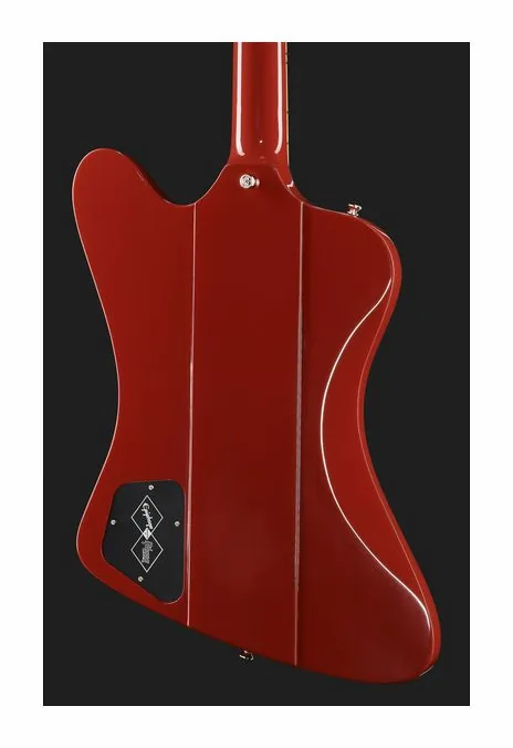 Epiphone 1963 Firebird V Ember Red, manico e tastiera visti di lato