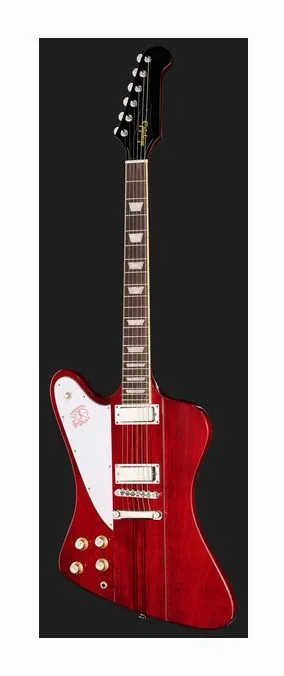 Epiphone Firebird Wine Red LH, manico e tastiera visti di lato