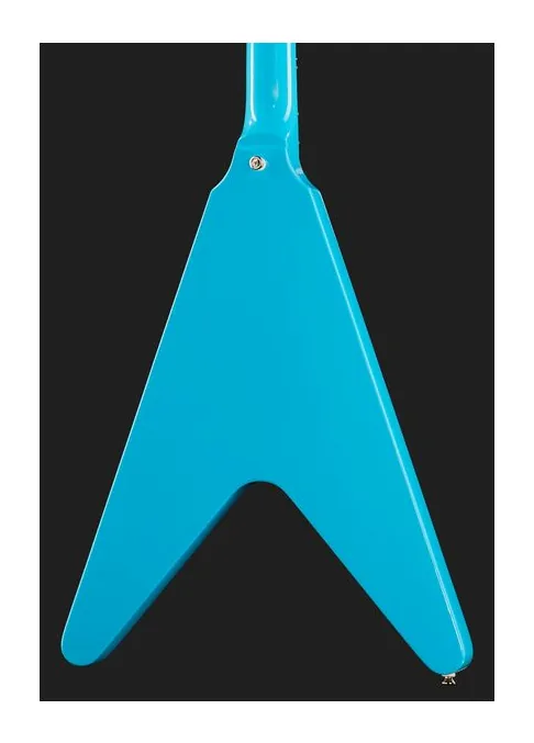 Epiphone Flying V 70s Maui Blue, selettore pickup e jack di uscita