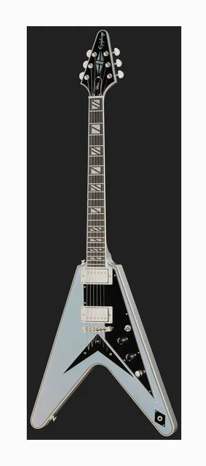 Epiphone Flying V Custom Futura QuiS, paletta con meccaniche e logo