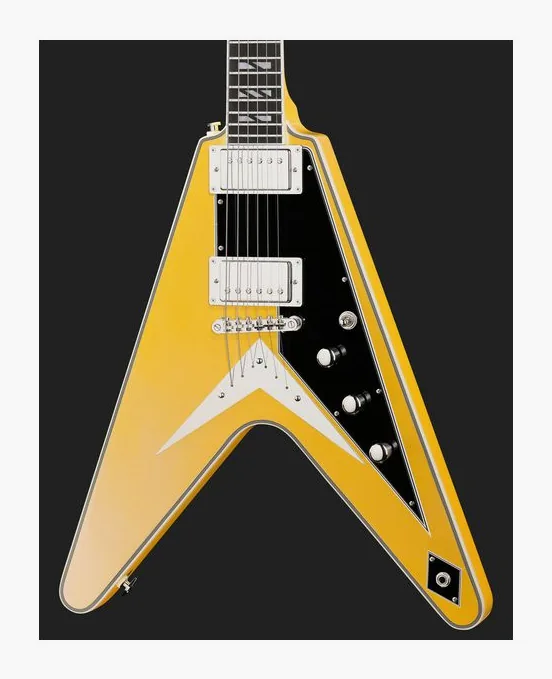 Epiphone Flying V Custom Futura SolS, corpo e verniciatura in primo piano