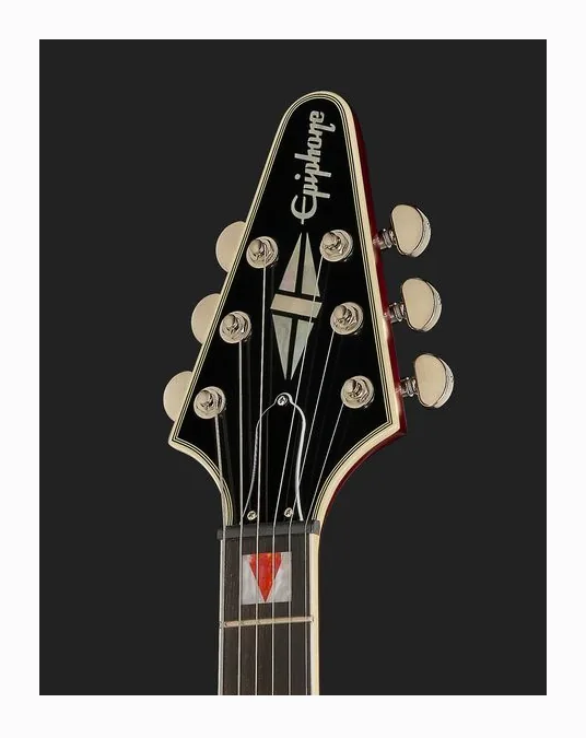 Epiphone Flying V Prophecy Aged BTB, curve del body viste dall'alto