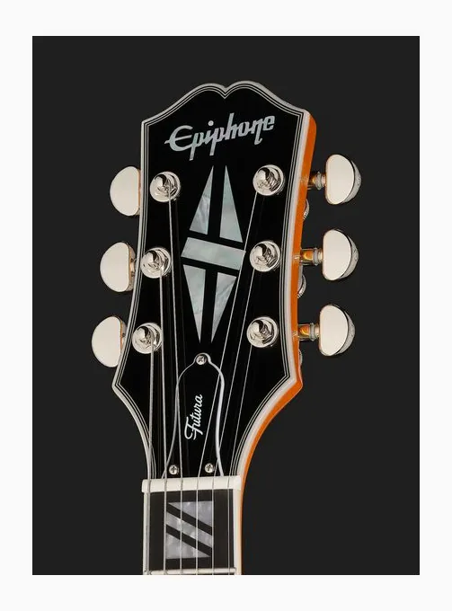 Epiphone Futura ES-355 Firestorm Shift, curve del body viste dall'alto