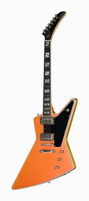 Epiphone Futura Explorer Custom FS fotografato frontalmente