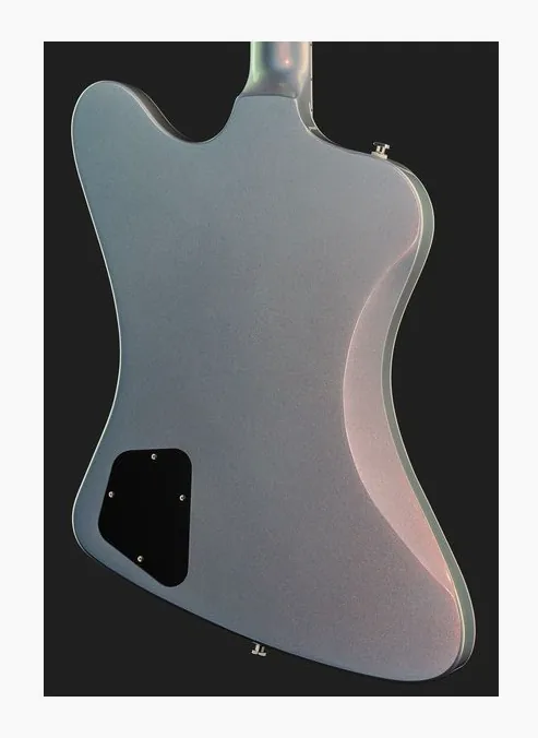Epiphone Futura Firebird Custom QS, paletta con meccaniche e logo