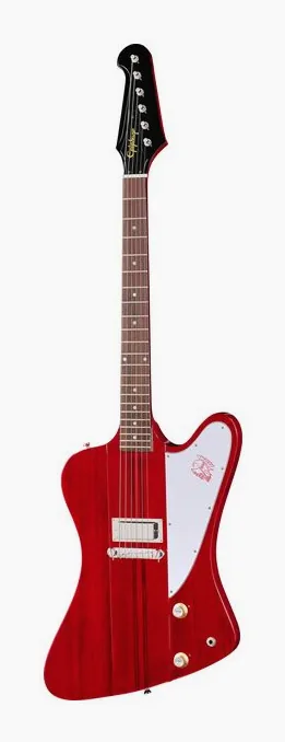 Epiphone IGC 1963 Firebird I Re Cherry fotografato frontalmente
