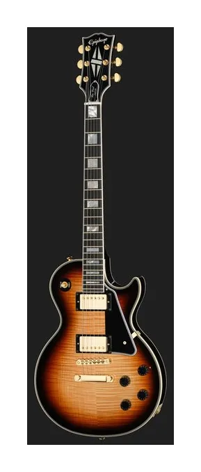 Epiphone IGC Les Paul Custom SB, capotasto e prime posizioni della tastiera