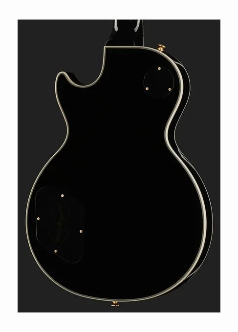 Epiphone IGC Les Paul Custom SB, paletta con meccaniche e logo