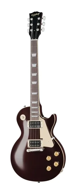 Epiphone Jeff Beck Oxblood 1954 LesPaul fotografato frontalmente