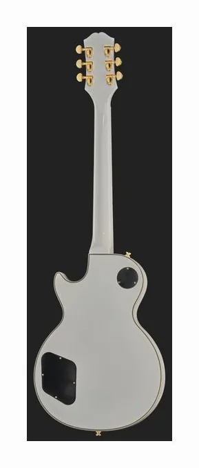 Epiphone Les Paul Custom Alpine WH, pickup e manopole dei controlli