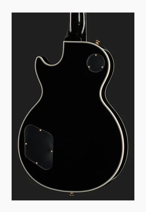 Epiphone Les Paul Custom EB, corpo e verniciatura in primo piano