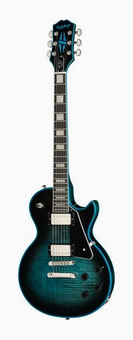Epiphone Les Paul Custom Widow IB in primo piano frontale