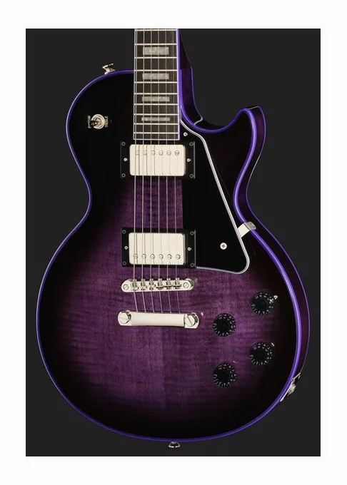 Epiphone Les Paul Custom Widow PB, paletta con meccaniche e logo