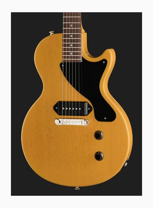 Epiphone Les Paul Junior TV Yellow, capotasto e prime posizioni della tastiera