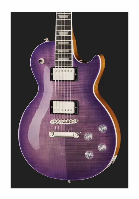 Epiphone Les Paul Modern Figured PB, pickup e manopole dei controlli