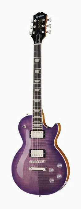 Epiphone Les Paul Modern Figured PB in primo piano frontale