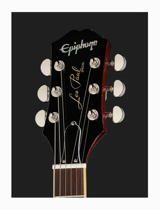 Epiphone Les Paul Special DC Fig BB, manico e tastiera visti di lato