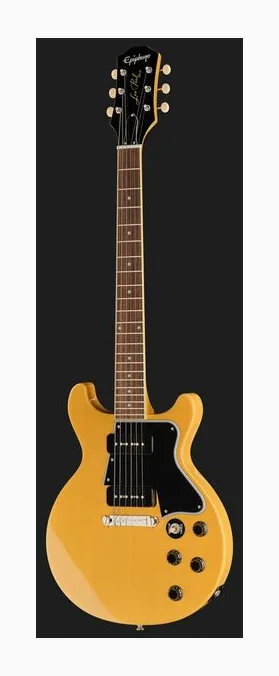 Epiphone Les Paul Special DC TV Yellow, capotasto e prime posizioni della tastiera