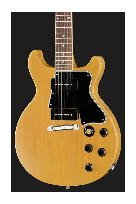 Epiphone 1960 Les Paul Special DC TVY, manico e tastiera visti di lato