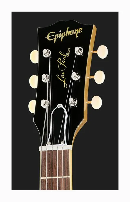 Epiphone 1960 Les Paul Special DC TVY, paletta con meccaniche e logo
