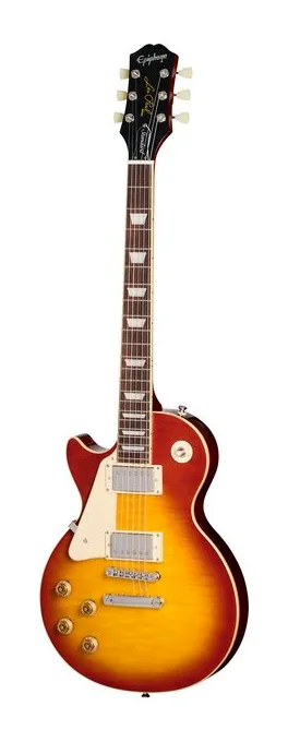 Epiphone Les Paul Standard 50s WCS LH inquadrato di fronte su sfondo neutro