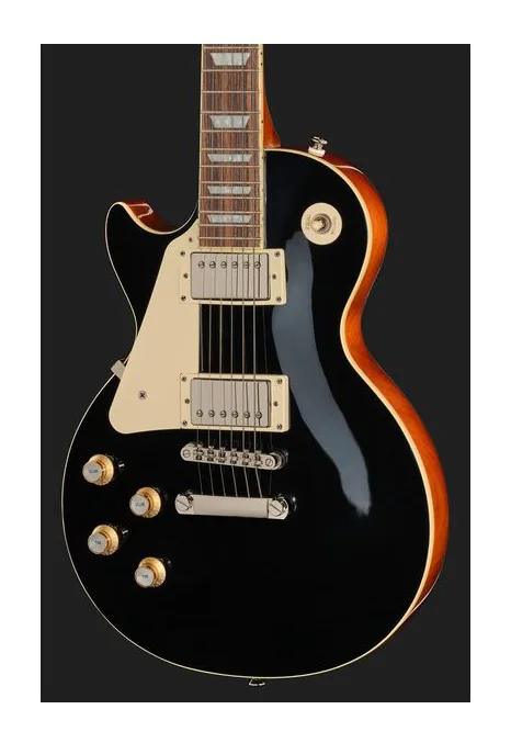 Epiphone Les Paul Standard 60s Ebony LH, paletta con meccaniche e logo