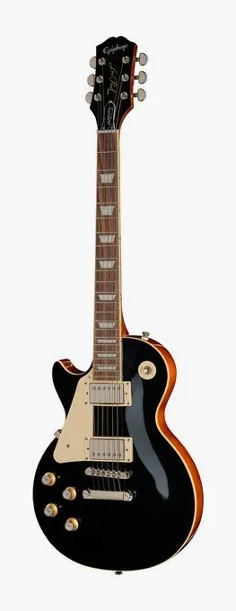 Epiphone Les Paul Standard 60s Ebony LH in primo piano frontale