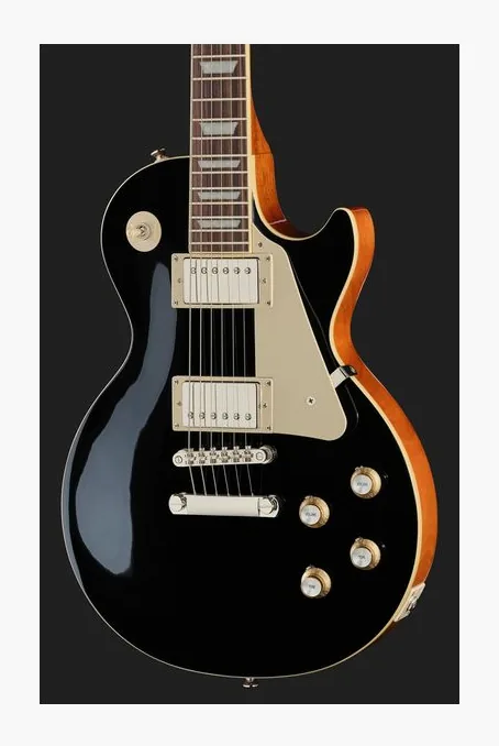 Epiphone Les Paul Standard 60s Ebony, curve del body viste dall'alto