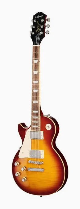 Epiphone Les Paul Standard 60s F ITB LH inquadrato di fronte su sfondo neutro