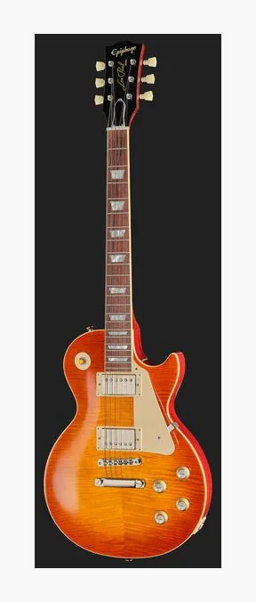 Epiphone 1960 Les Paul Standard ITB, curve del body viste dall'alto