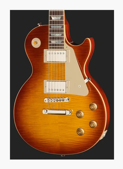 Epiphone 1959 Les Paul Standard Re GPB, curve del body viste dall'alto