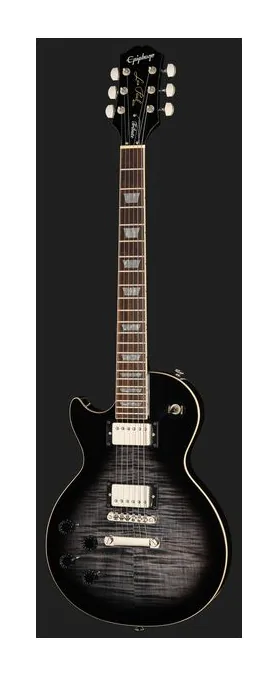 Epiphone Les Paul Tribute Plus EB LH, manico e tastiera visti di lato