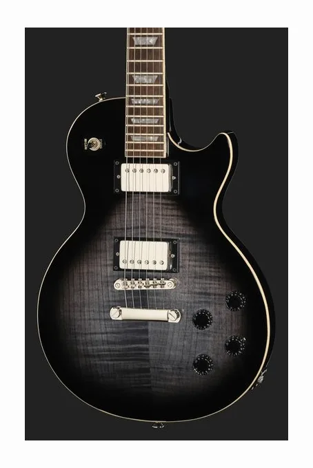 Epiphone Les Paul Tribute Plus EB, paletta con meccaniche e logo