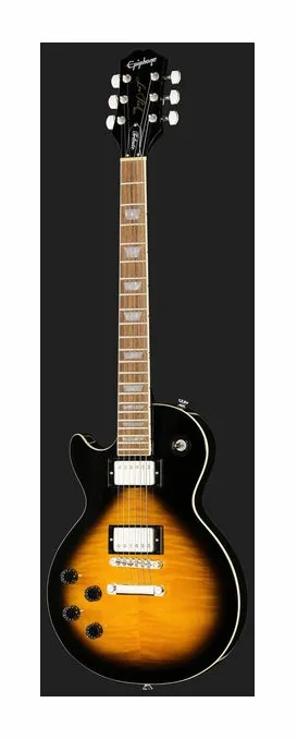 Epiphone Les Paul Tribute Plus VS LH, curve del body viste dall'alto