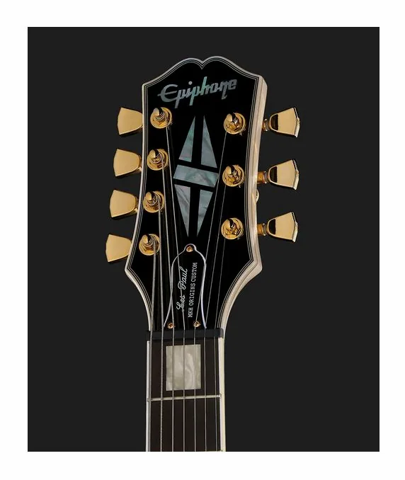 Epiphone Matt Heafy LP Cust. 7 Bone Wh., curve del body viste dall'alto