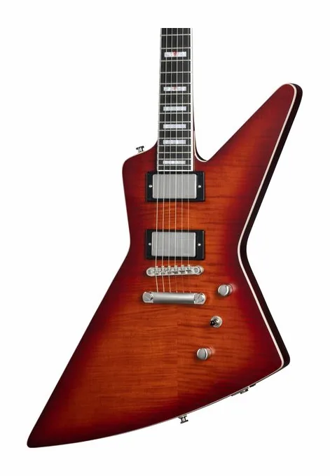 Epiphone Prophecy Extura ABTB, corpo e verniciatura in primo piano