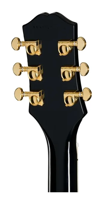 Epiphone SG Custom EB, paletta con meccaniche e logo
