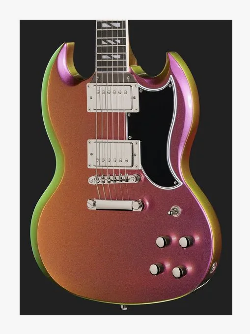Epiphone SG Custom Futura Nitro Shift, corpo e verniciatura in primo piano