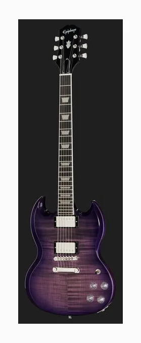 Epiphone SG Modern Figured Purple Burst, selettore pickup e jack di uscita