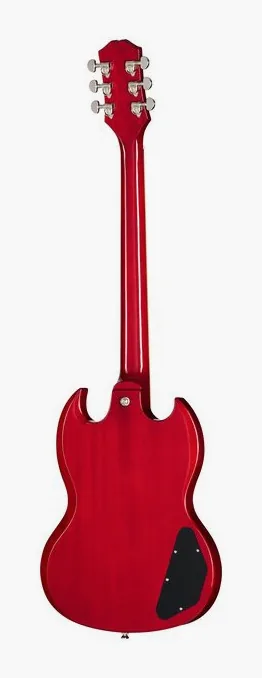 Epiphone SG Standard Cherry IBG LH, corpo e verniciatura in primo piano