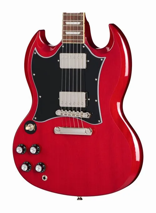 Epiphone SG Standard Cherry IBG LH, capotasto e prime posizioni della tastiera